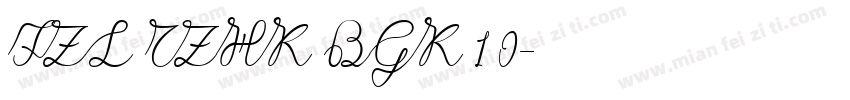 FZL TZHK BGK 1 0字体转换
